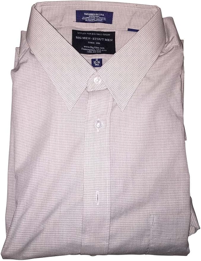 Check Dress Shirt USA Made 18\