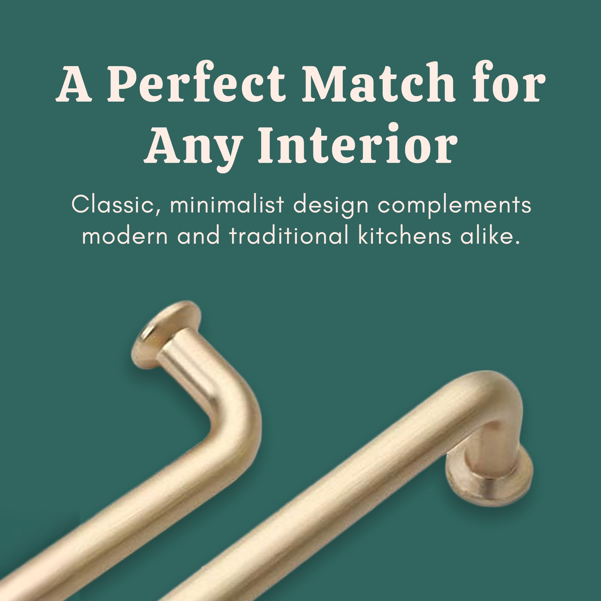 Kitchen Cupboard Handles Balmoral Matt Black /Brushed Brass/Brushed - View #13