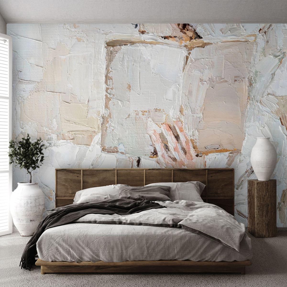 Fototapete 200x140cm Moderne Tapeten Abstrakt Menschen - 5514 - WF4 | Hallo Buch Minimalismus Deluxe Wand Dekoration Wandtapete Bildtapete Wohnzimmer Schlafzimmer Wanddeko Art Wallpaper
