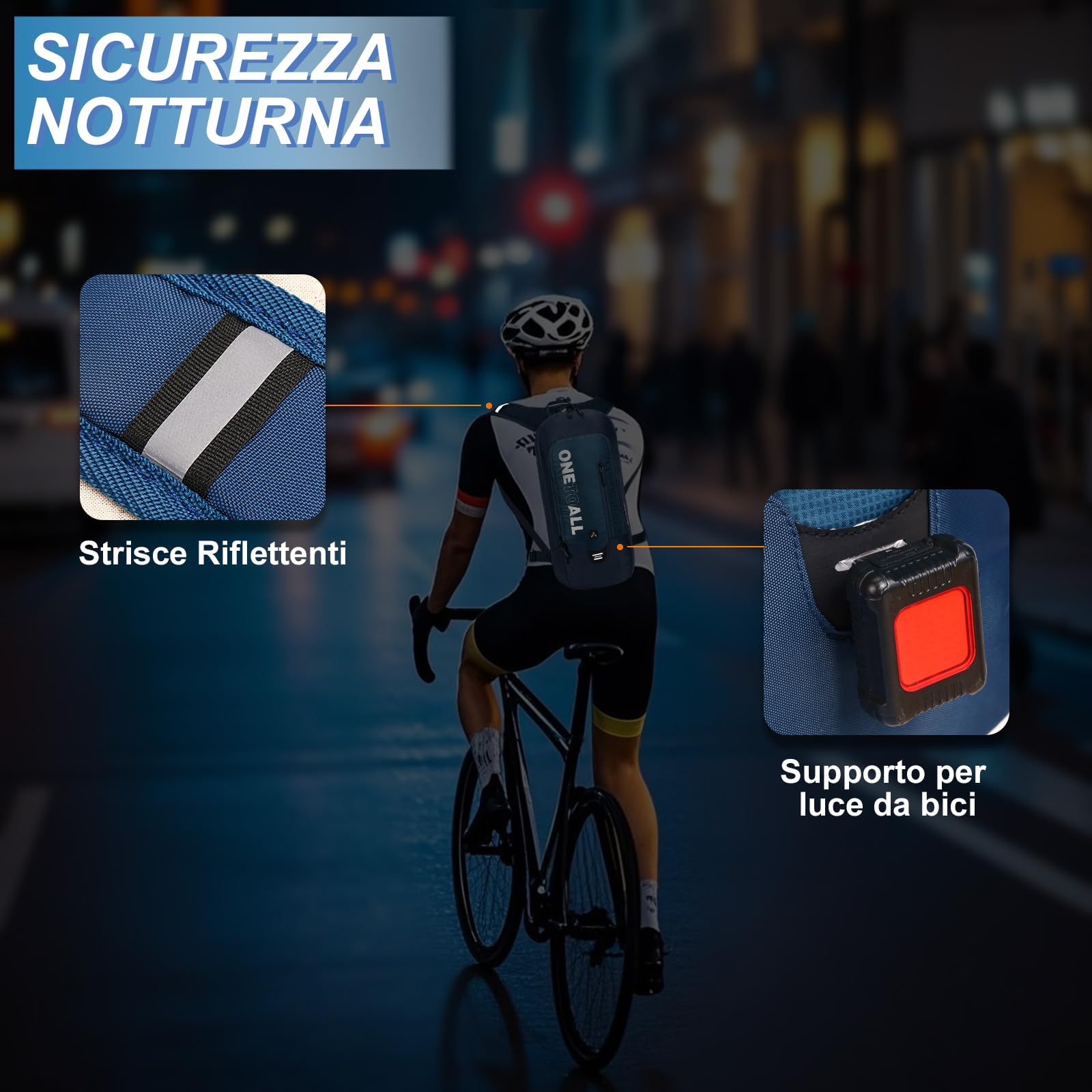 Zaino Ciclismo LOCAL LION 12L - Idratazione, Ultraleggero, Copripioggia, Unisex - Foto 2