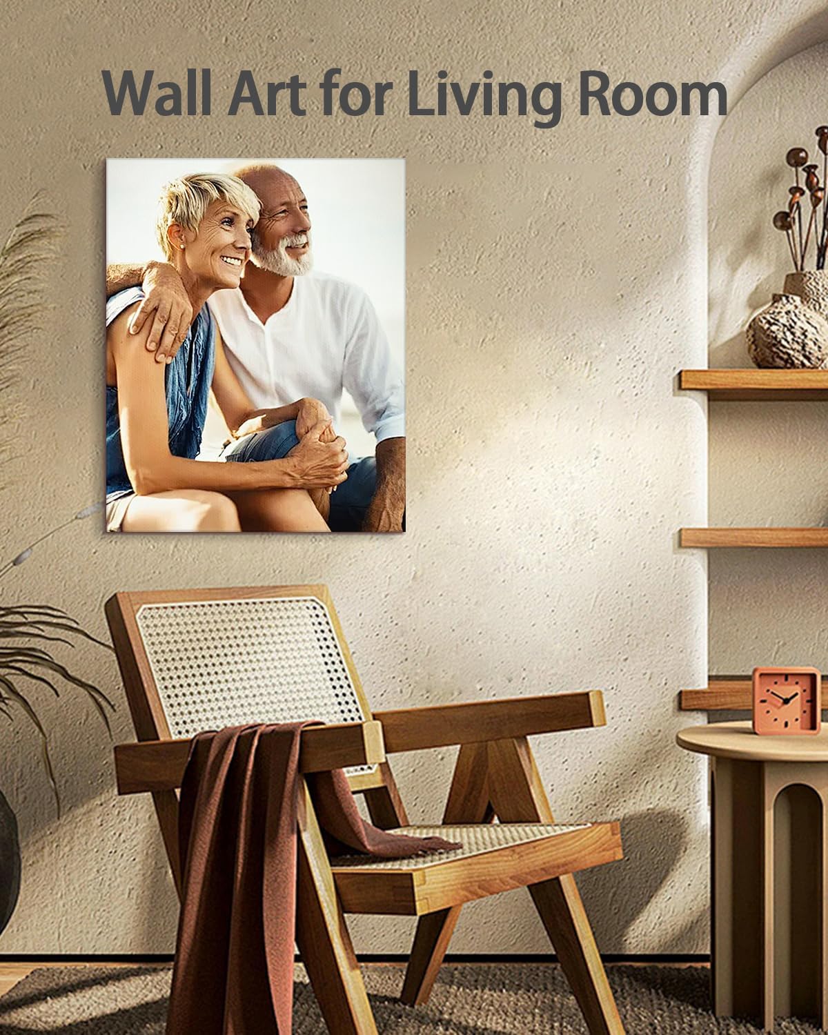 AbcCustomize Canvas Prints with Your Photos, Ship Next Day Custom Canvas Prints for Living Room, Bedroom, Home Decor, Personalized Gifts for Family, Friends, Anniversaries, Ready to Hang