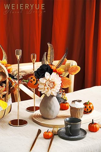 Miniatura 4 de Juego de flores artificiales de seda para centros de mesa, decoración de pasteles, ramos de boda, boutonnieres, decoración del hogar (pasta de