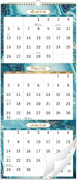 2026-2027 Wall Calendar - 3 Month Calendar 2026-2027, May 2026 - June 2027, 11" x 26", 14 Months Calendar Vertical, Large, Lay- Flat Design