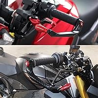 Vista 4 de Protector de palanca de motocicleta para Yamaha XT660 XT660X XT660R 2004-2017, manetas de embrague de freno, protector con logotipo de 7/8 pulgadas