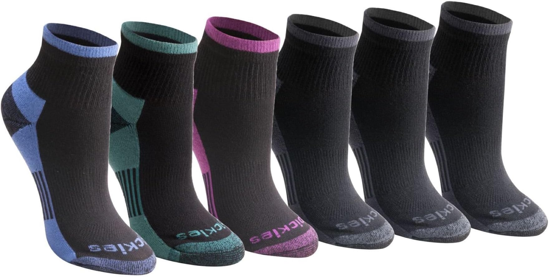 Women's Dri-tech Moisture Wicking Quarter Socks (6 & 12 Pairs)
