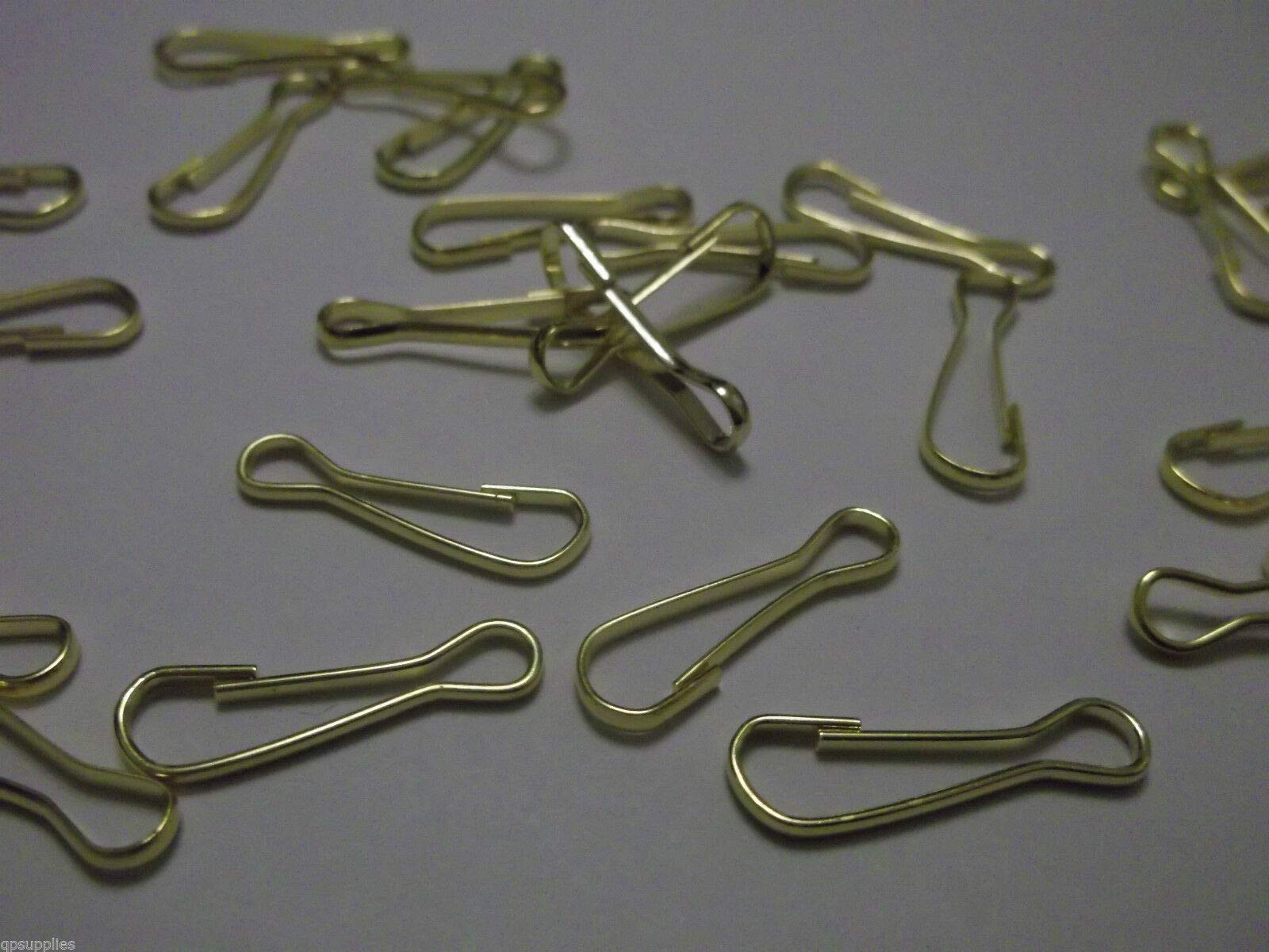800 x Gold Plated Lanyard 23mm x 7mm Metal Clips for ID Badge Card Holders Pouchs
