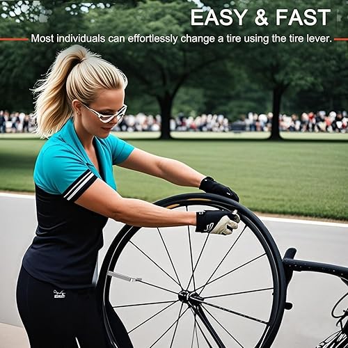 Miniatura 2 de Palancas de neumáticos de bicicleta, cucharas de neumáticos de hierro, herramienta profesional de extracción de neumáticos de bicicleta para