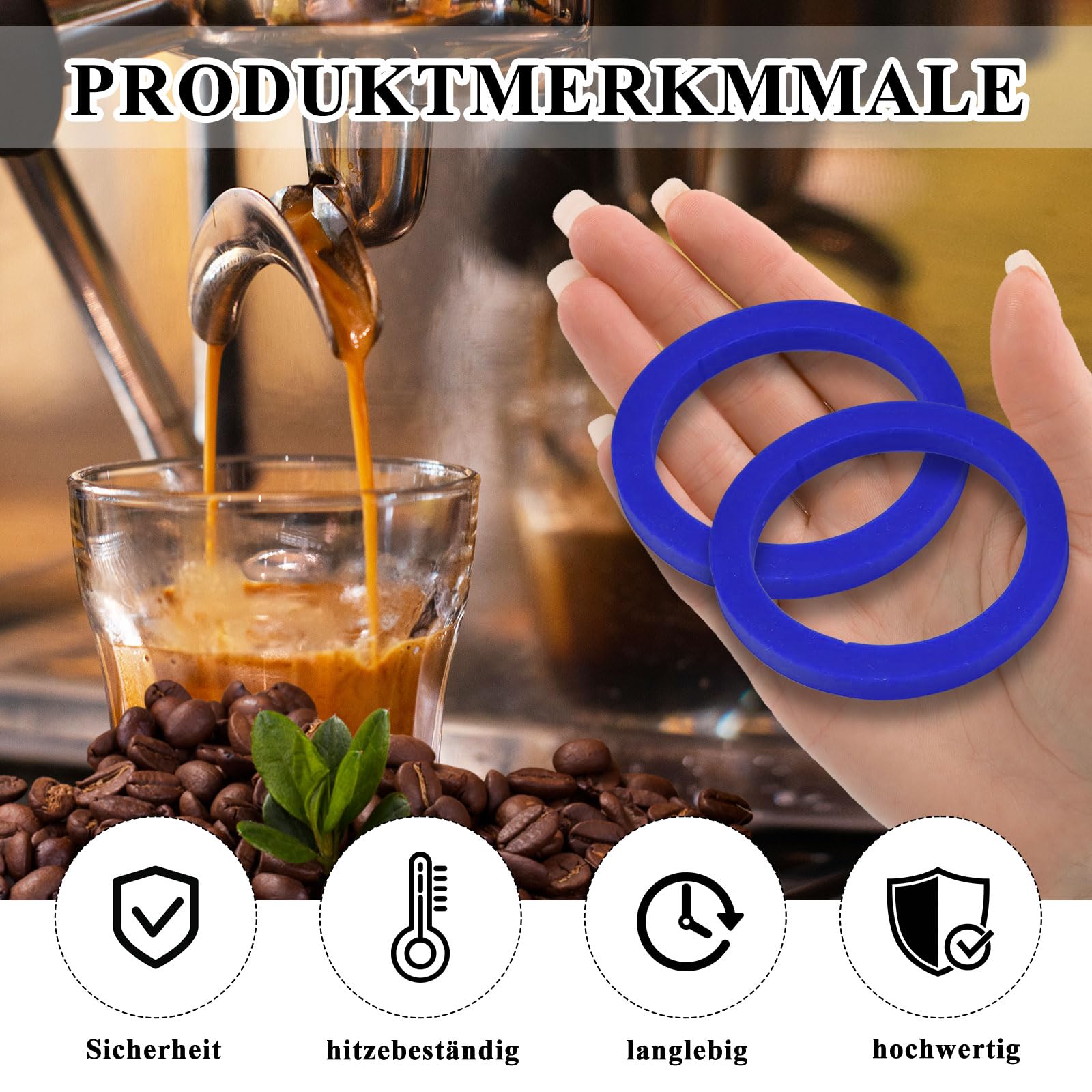 Guarnizioni O-Ring In Silicone Per Macchina Caffè E61 – 2 Pezzi Con Accessorio Di Montaggio, Compatibilità Universale