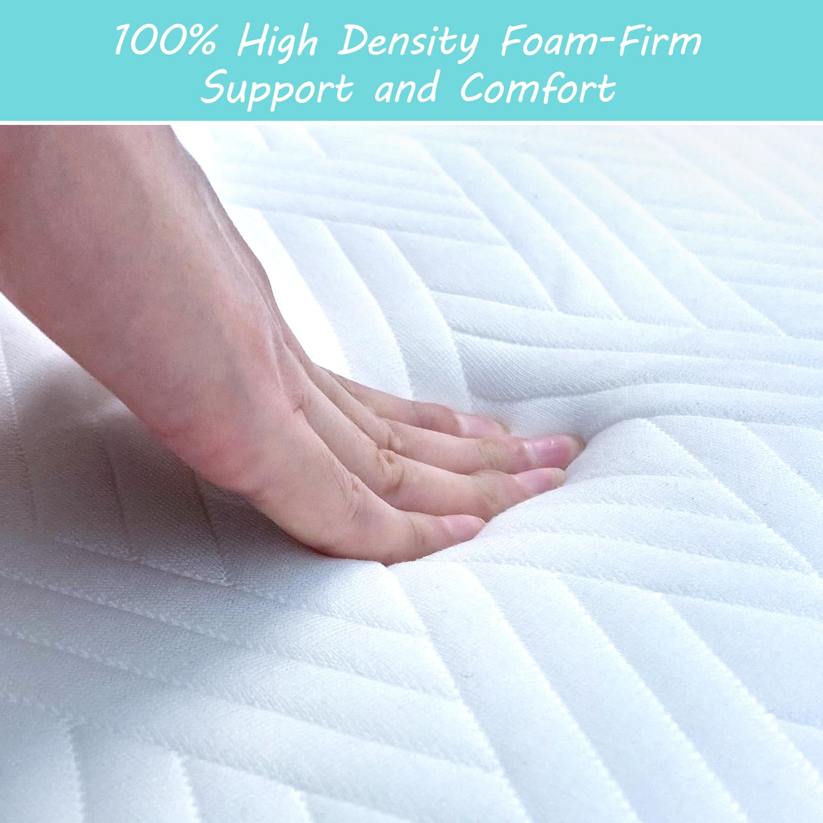 Pack and Play Mattress (38"x26"x1") With Soft Washable Cover,Premium