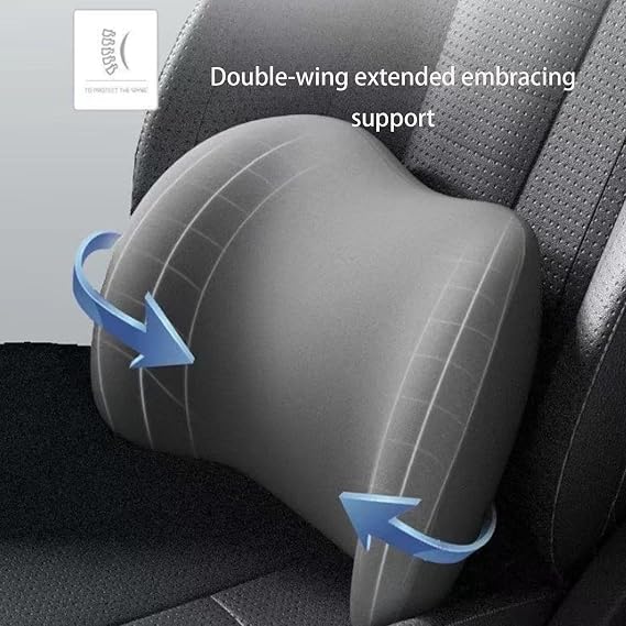 Car Headrest & Lumbar Support Cushion,Car Neck Pillow for Driving Seat,Ergonomic Car Neck Pillow for Back Pain Relief,Soft Car Pillow (Brown)