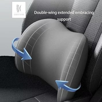 Car Headrest & Lumbar Support Cushion,Car Neck Pillow for Driving Seat,Ergonomic Car Neck Pillow for Back Pain Relief,Soft Car Pillow (Brown)
