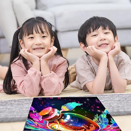 Miniatura 7 de Kits de pintura de diamantes 5D para adultos y niños, botella de deriva redonda de taladro completo con diamantes de imitación, gemas bordadas,