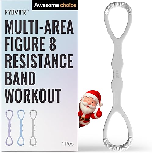 Miniatura 9 de Bandas de resistencia mejoradas de figura 8, bandas de silicona sin olor, sin polvo. Alta elasticidad para entrenamientos de brazos, espalda, 15