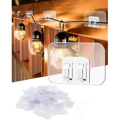 Outdoor String Light Clips, 100 Pack