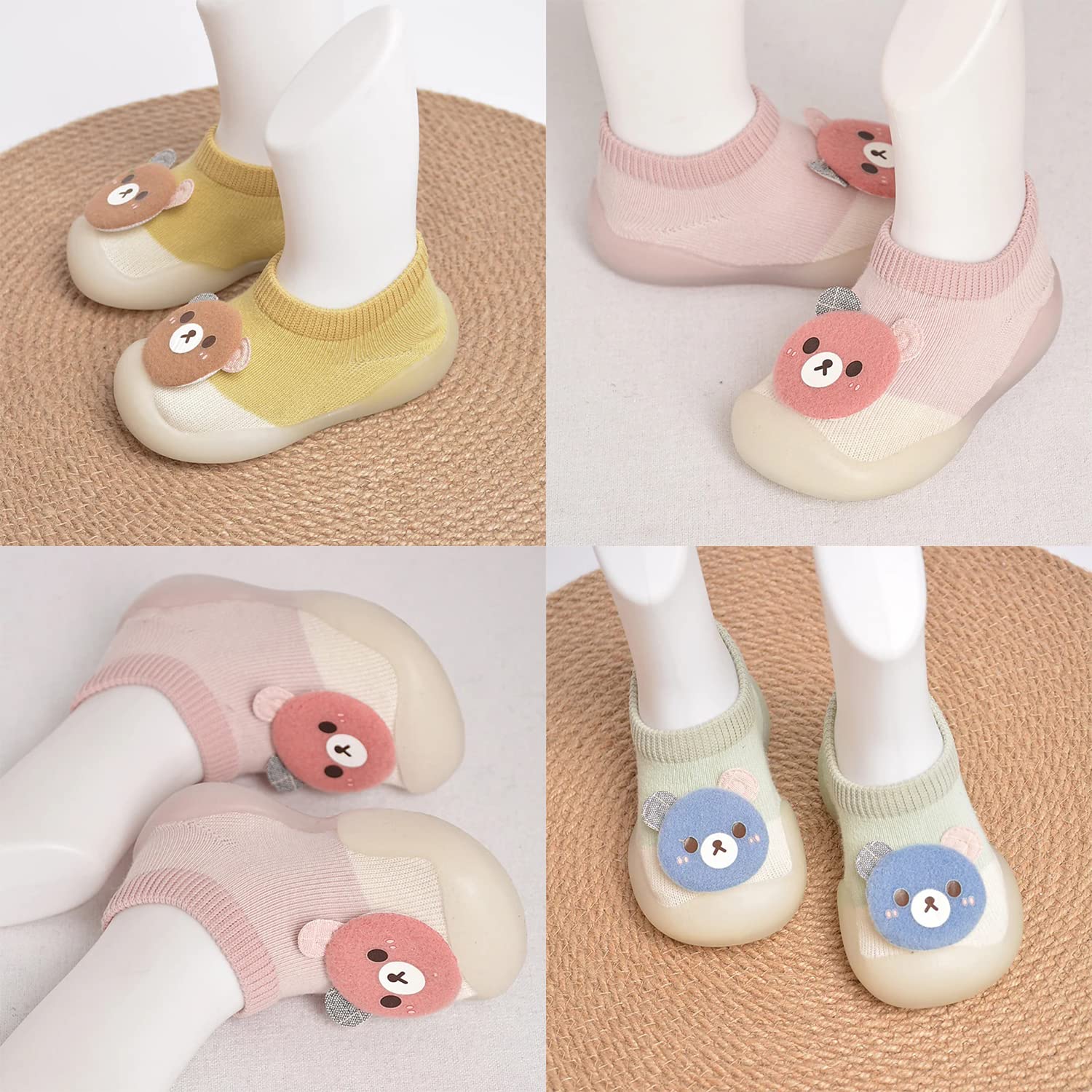 ARURA (LABEL) Jelly Socks Shoes for Baby - Soft Sole Infant Toddler Sandals for Girls - Multicolor (Cartoon, 29-34 Months) 1