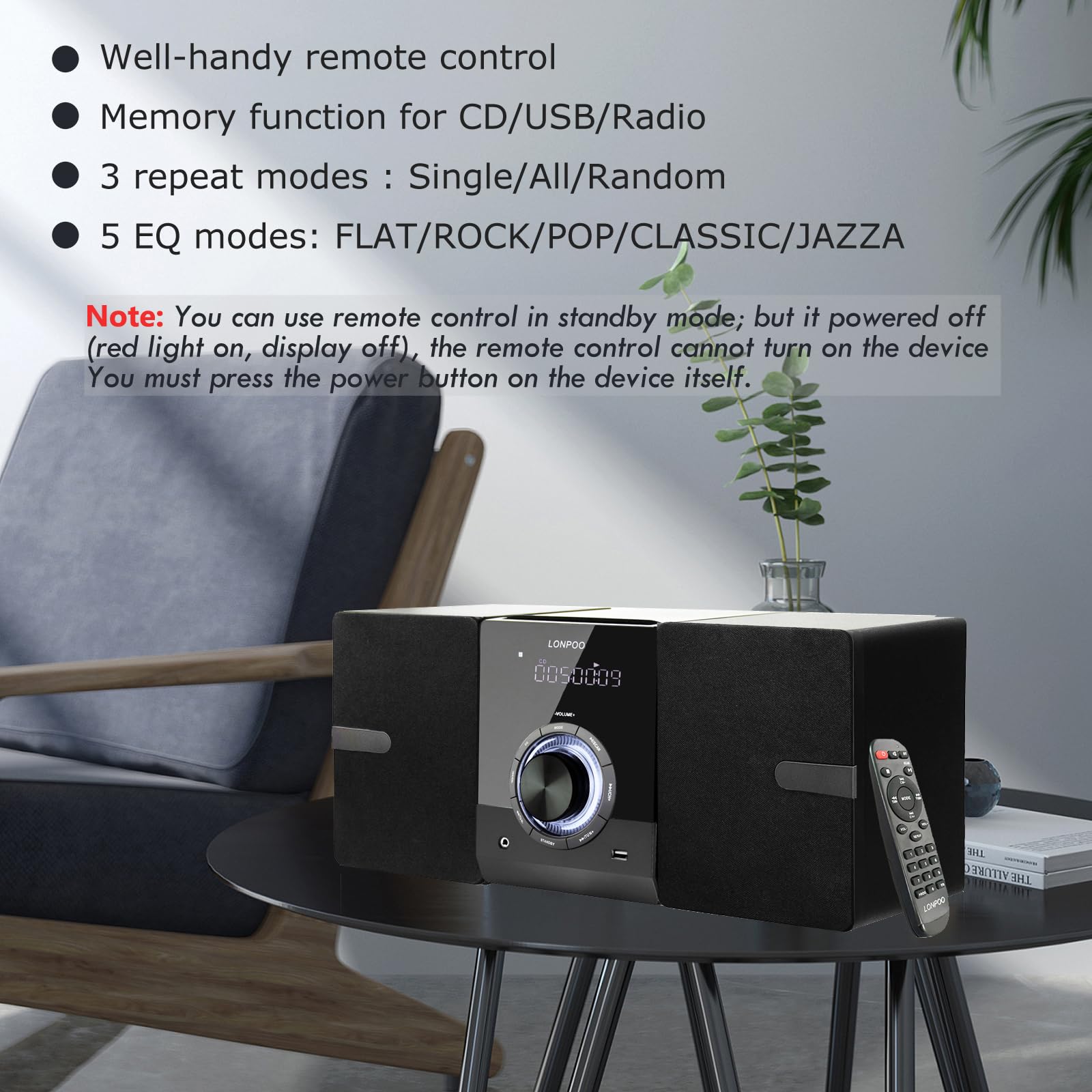 Amazon.com: Compact Stereo System Speakers with CD Player