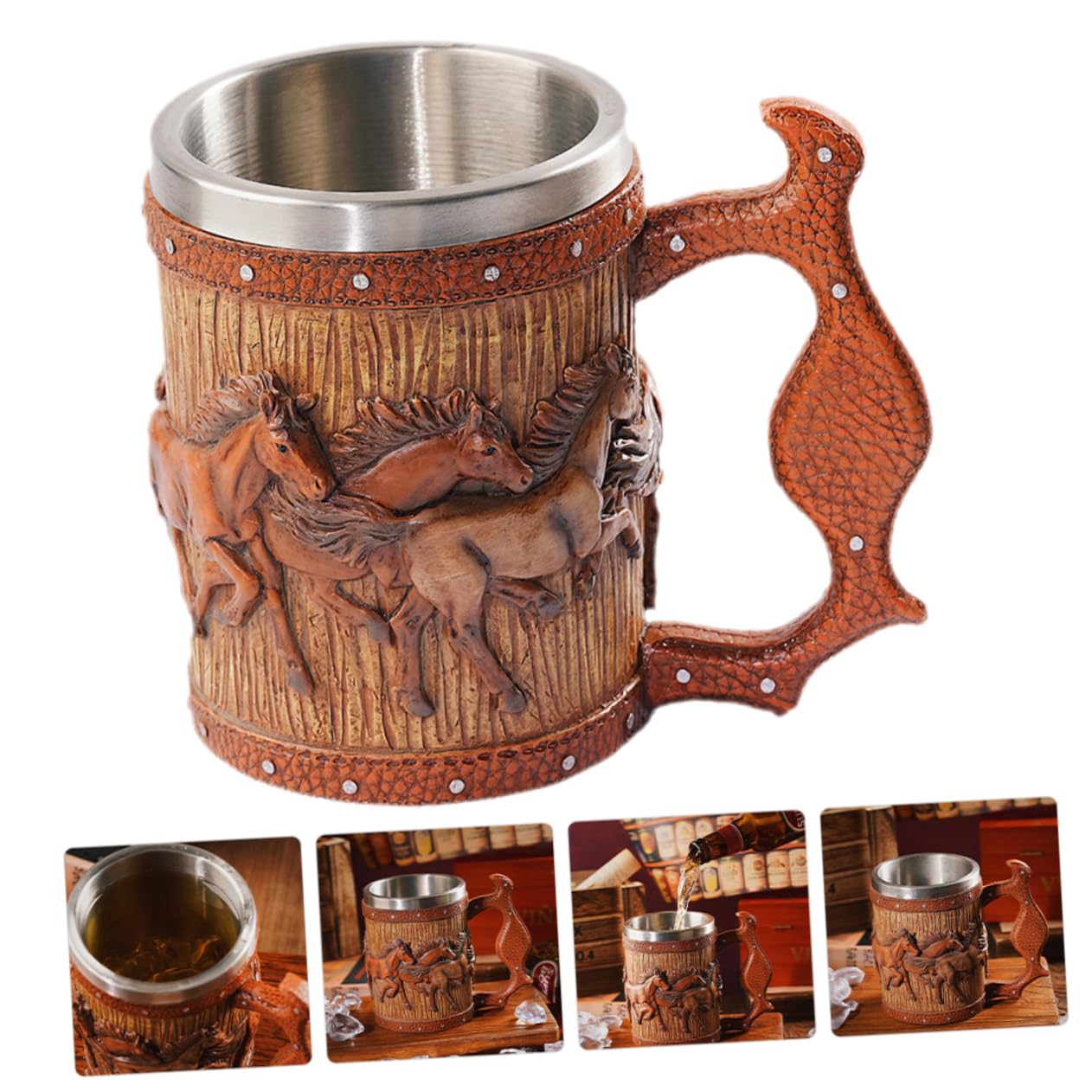 ABOOFAN 2 Stück Bierkrug Zum Mitnehmen Getränke Kaffeebecher Tasse Cappuccino Becher Mit Deckel Neuartige Whisky Becher Bierbecher Tassen Und Becher
