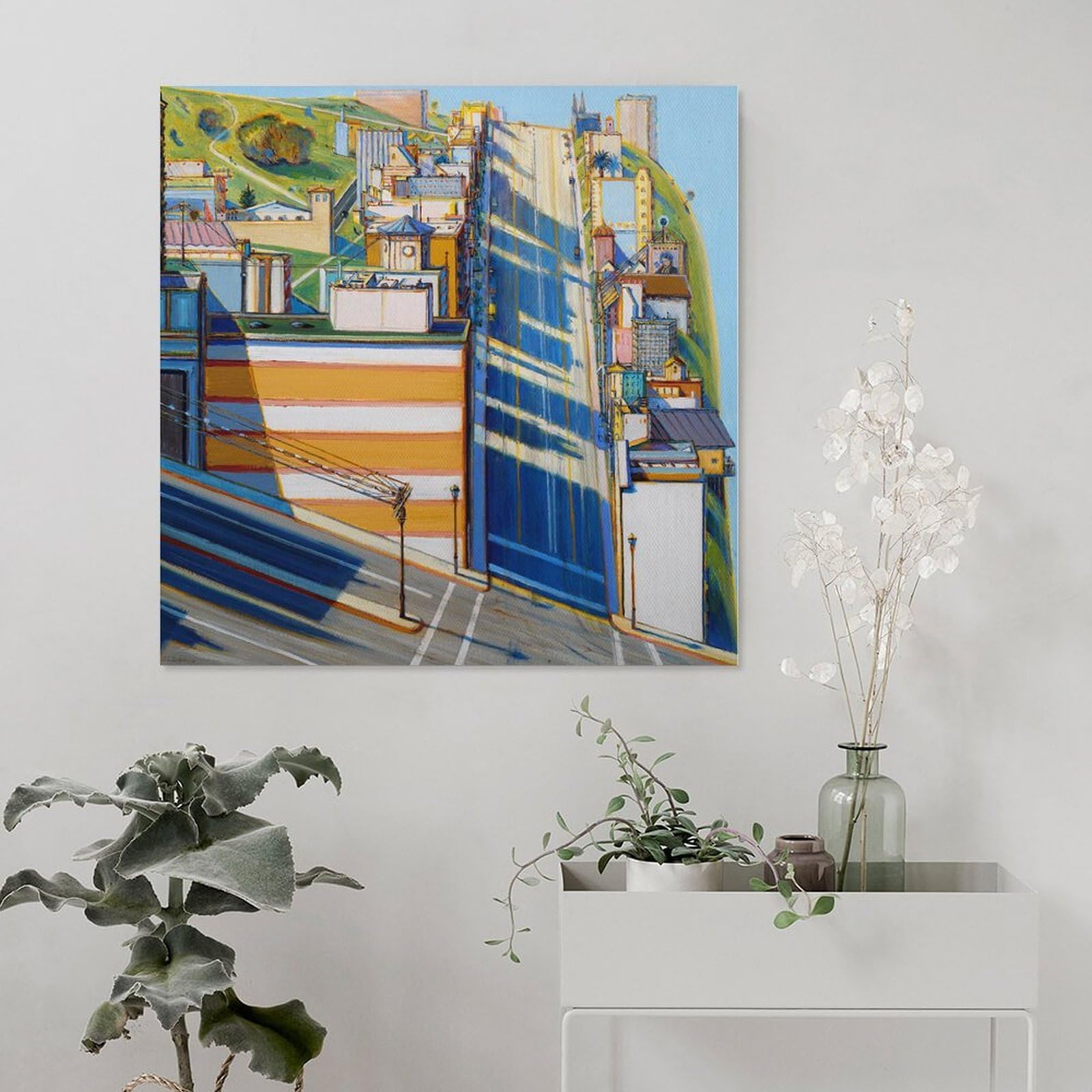 Amazon.com: Wayne Thiebaud-San Francisco West Side Ridge Canvas