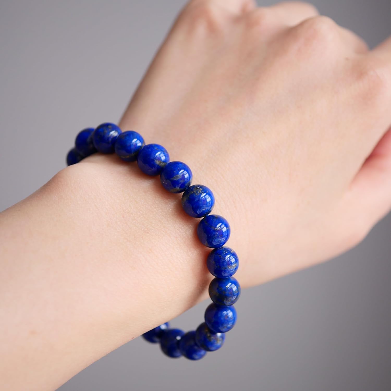 Lapis Lazuli Healing Bracelet – Real Crystal Beads for Stress Relief, Meditation & Chakra Balance – Natural Gemstone Jewelry Gift for Women & Men, Adjustable with Gift Box - Image 3