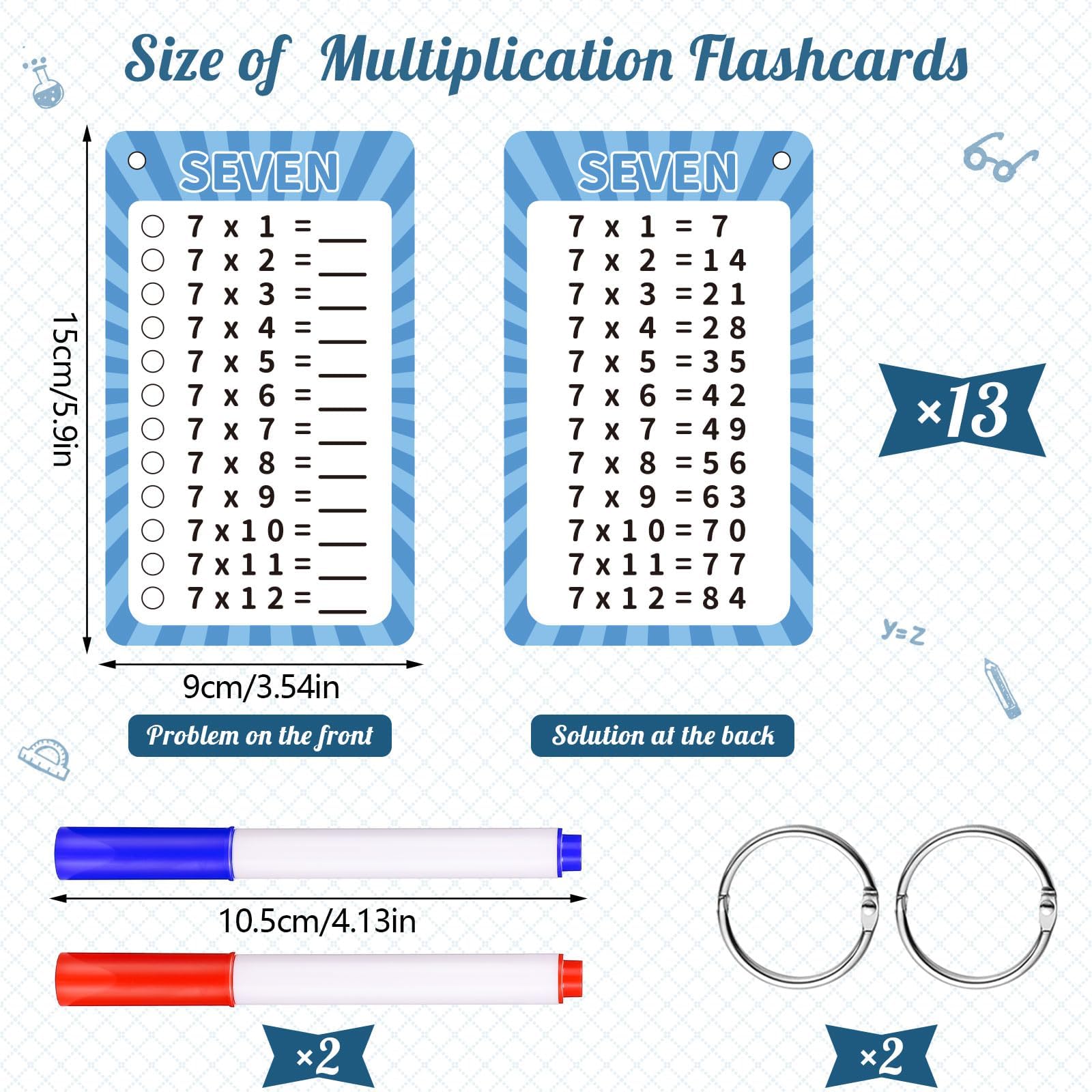 13 Pcs Times Tables 0-12 - Image 2