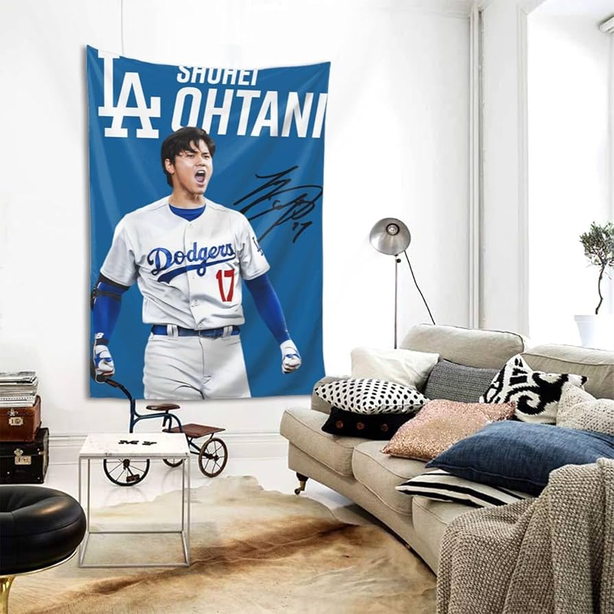 大谷翔平　タペストリーポスターセット 大谷翔平 絵画 タペストリー Amazon.co.jp: 大谷翔平 (96