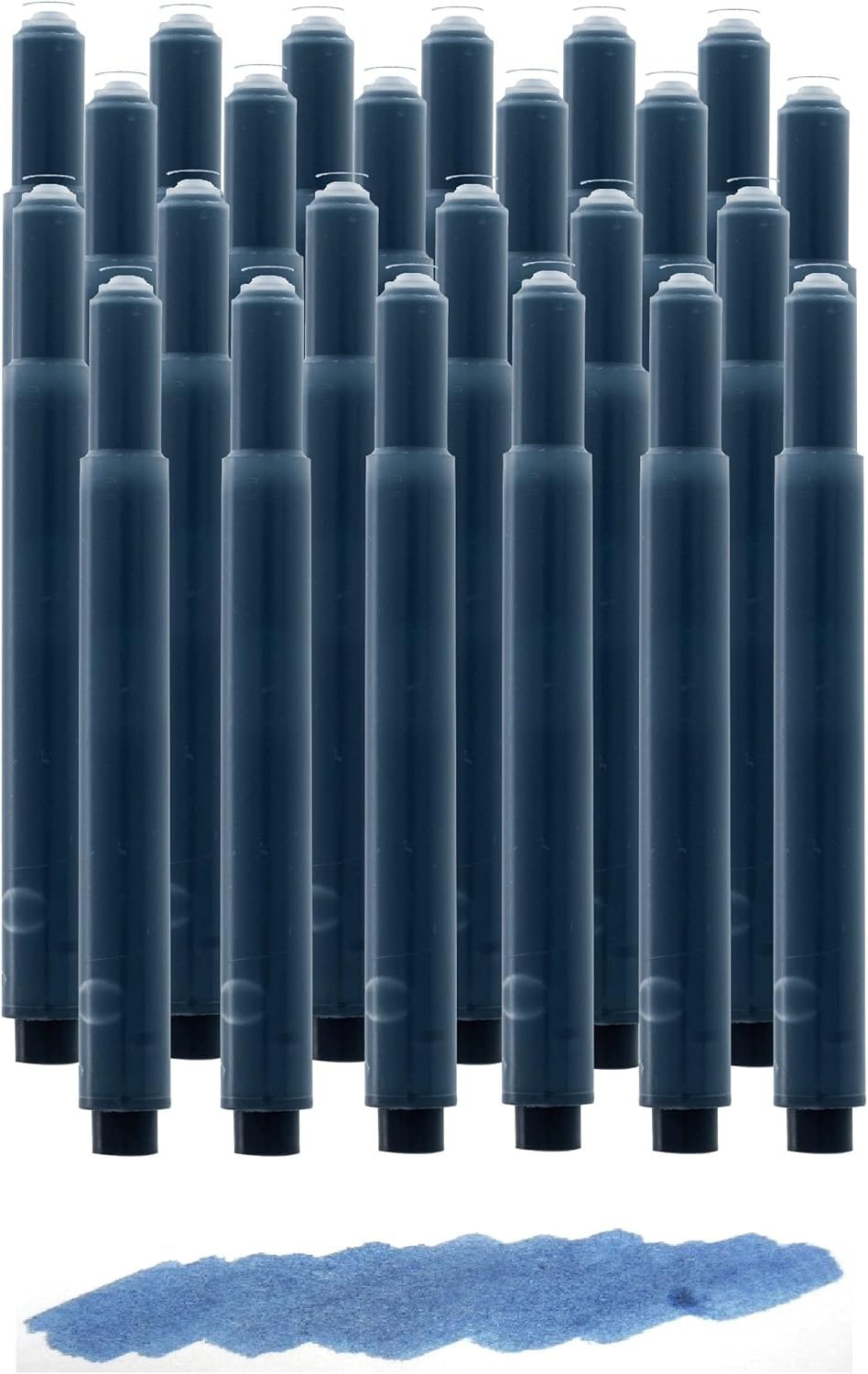 Pen Savings Ink Cartridges Compatible with Lamy Safari Fountain Pens, 24 Pack, Lubricated Ink for Smooth Flow, Calligraphy Writing, Clog Free (Navy Blue)