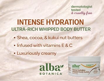 Alba Botanica Kukui Nut Body Cream, 6.5-Ounce Bottle (Pack of 2)