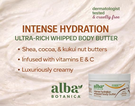 Alba Botanica Kukui Nut Body Cream, 6.5-Ounce Bottle (Pack of 2)