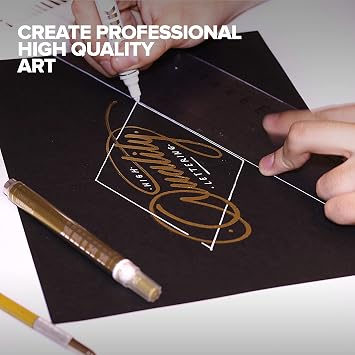 Krink K-42 Black Paint Marker - Vibrant and Opaque Fine Art Paint Pen for Any Surface - Permanent Marker with Alcohol-Based Paint for Metal Glass Paper Painted Surfaces and More