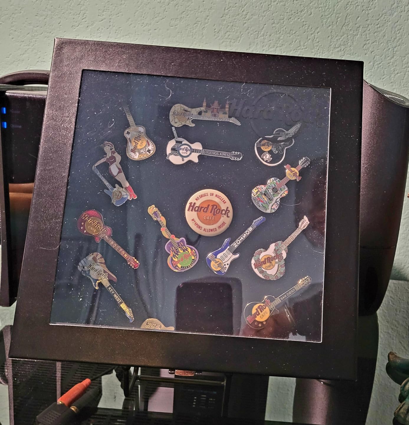 Hard Rock Square Pin Collection Display Case Clothing