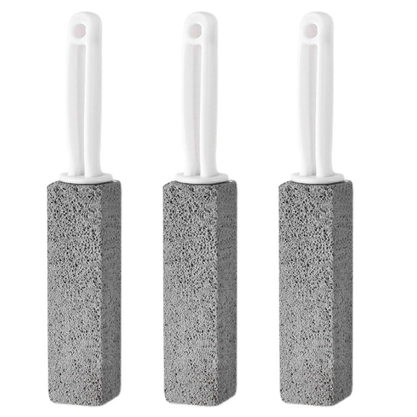 Hndhbfgrt 3X Toilet Brush, Pumice Toilet Cleaning Brush Toilet Bowl Stains Yellow Dirt Pumice Stone Brush, Bathroom Crevice Brush