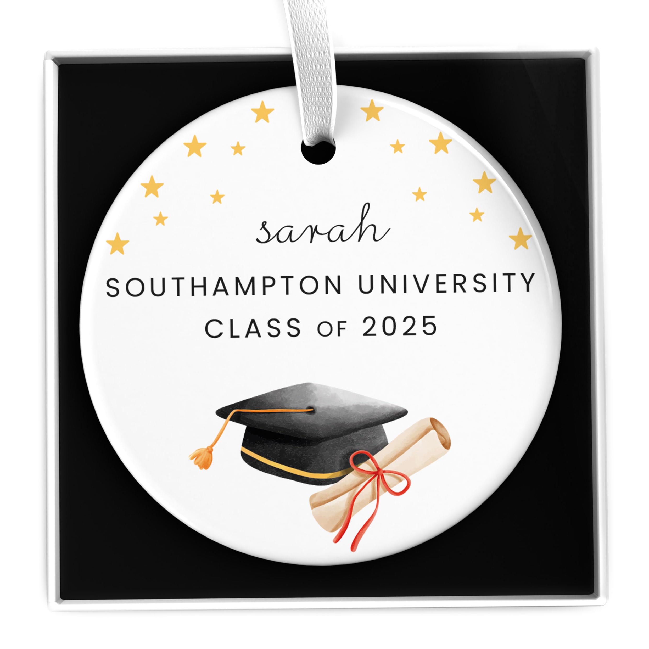 Beecreative Graduation Gifts For Her Personalised - Graduate Present - For Daughter, Granddaughter, Friend - Graduation Ornament With Gift Box