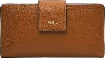 Fossil Women's Logan Leather Wallet RFID Blocking Tab Clutch