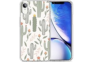 Cute iPhone XR Case with Stylish Cactus Print