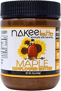 Nakee Butter: Maple Sunflower Vegan Butter, High Daily Protein Nut Sprea...