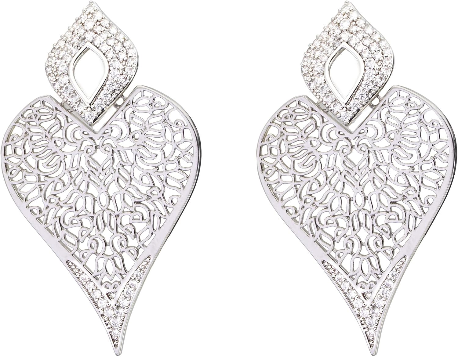 Earrings for Woman, Drop Earring,made with grade AAA zirconia,very shine,Sparkly and Delicate and light, Suitable for Party or daily wear,with sterling silver posts,hypoallergenic,with a gift box and card