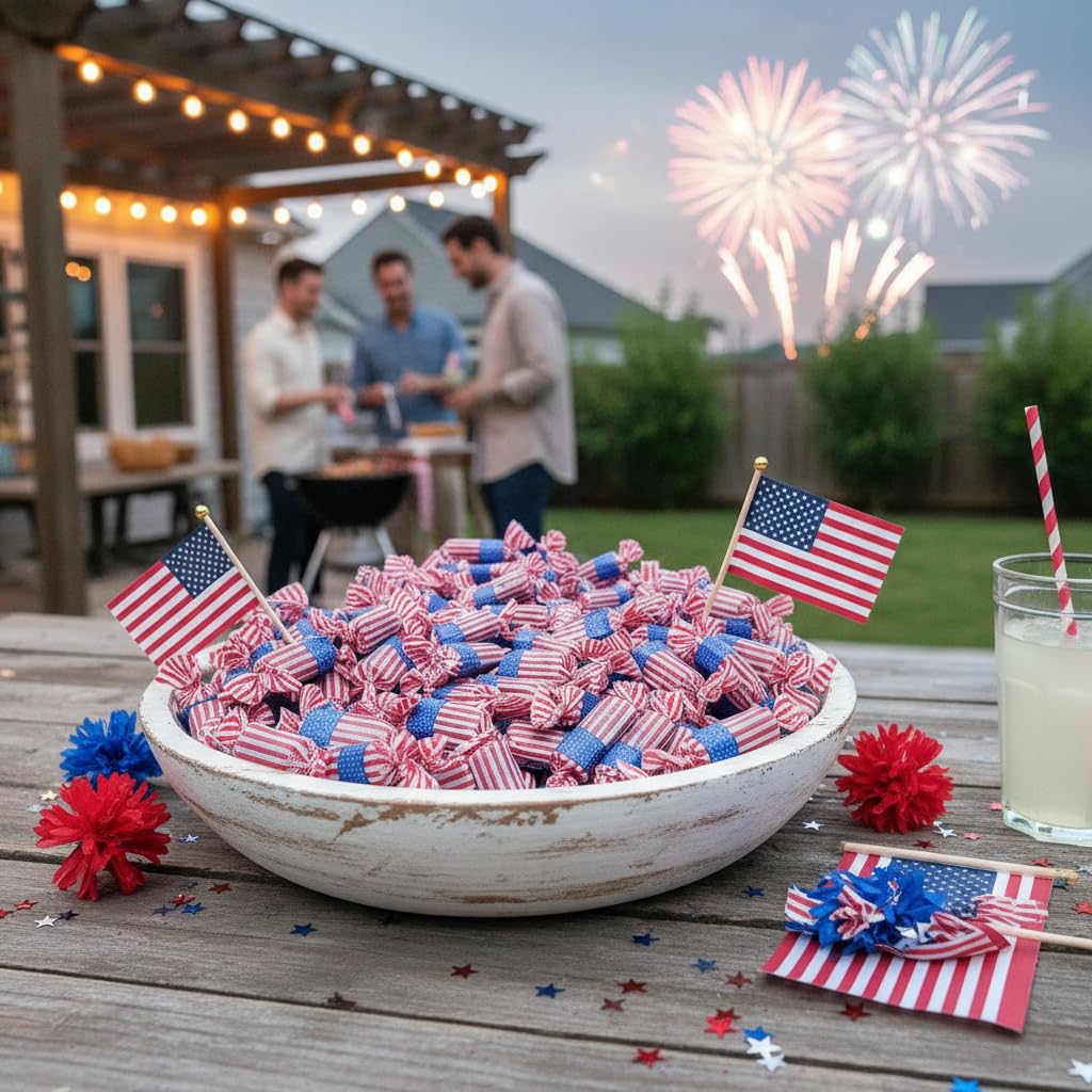 Amazon.com : American Flag Chocolate Rolls - Patriotic Candy