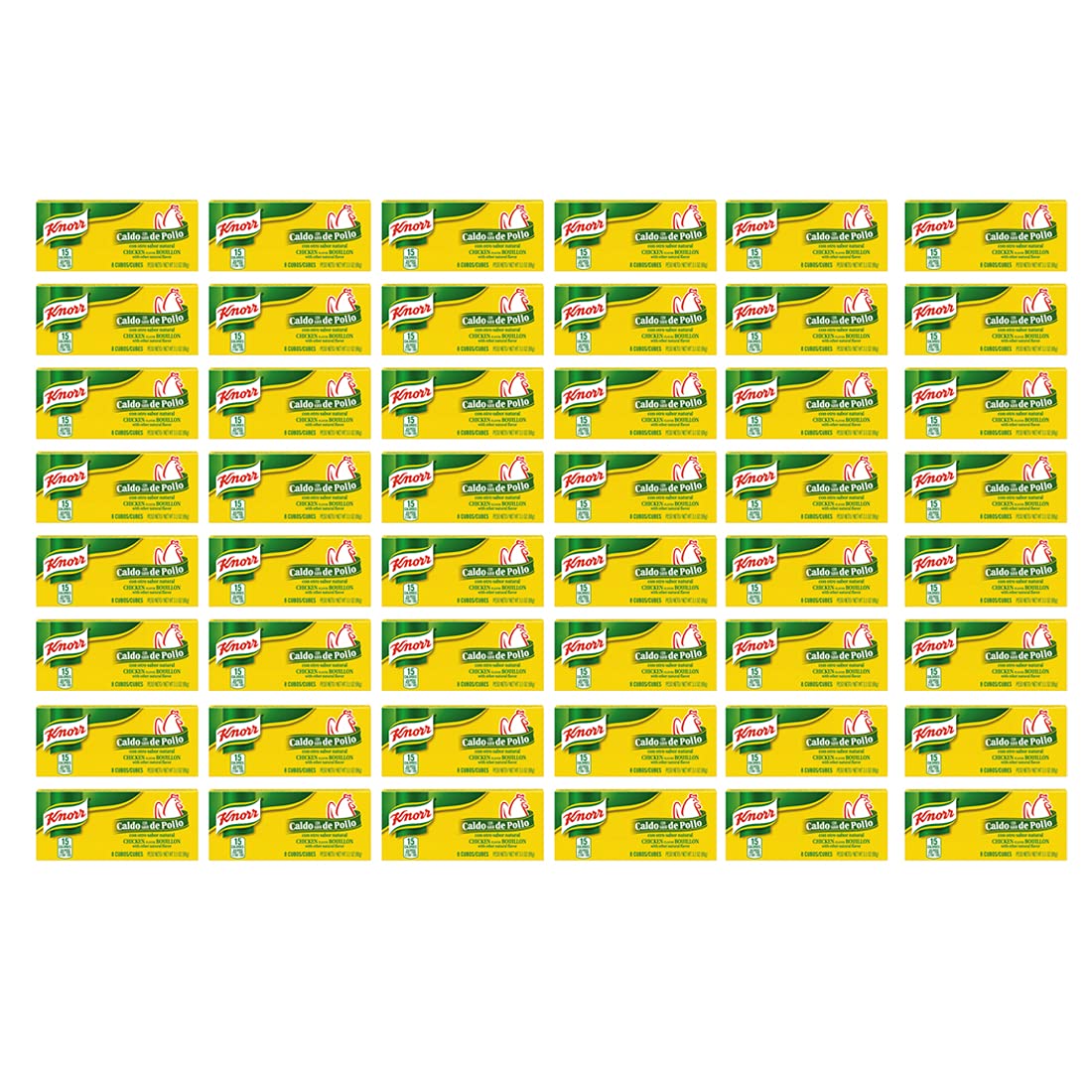 Knorr Cube Bouillon Chicken 8 Count For Sauces, Soups and Stews 3.1 oz (Pack of 48)