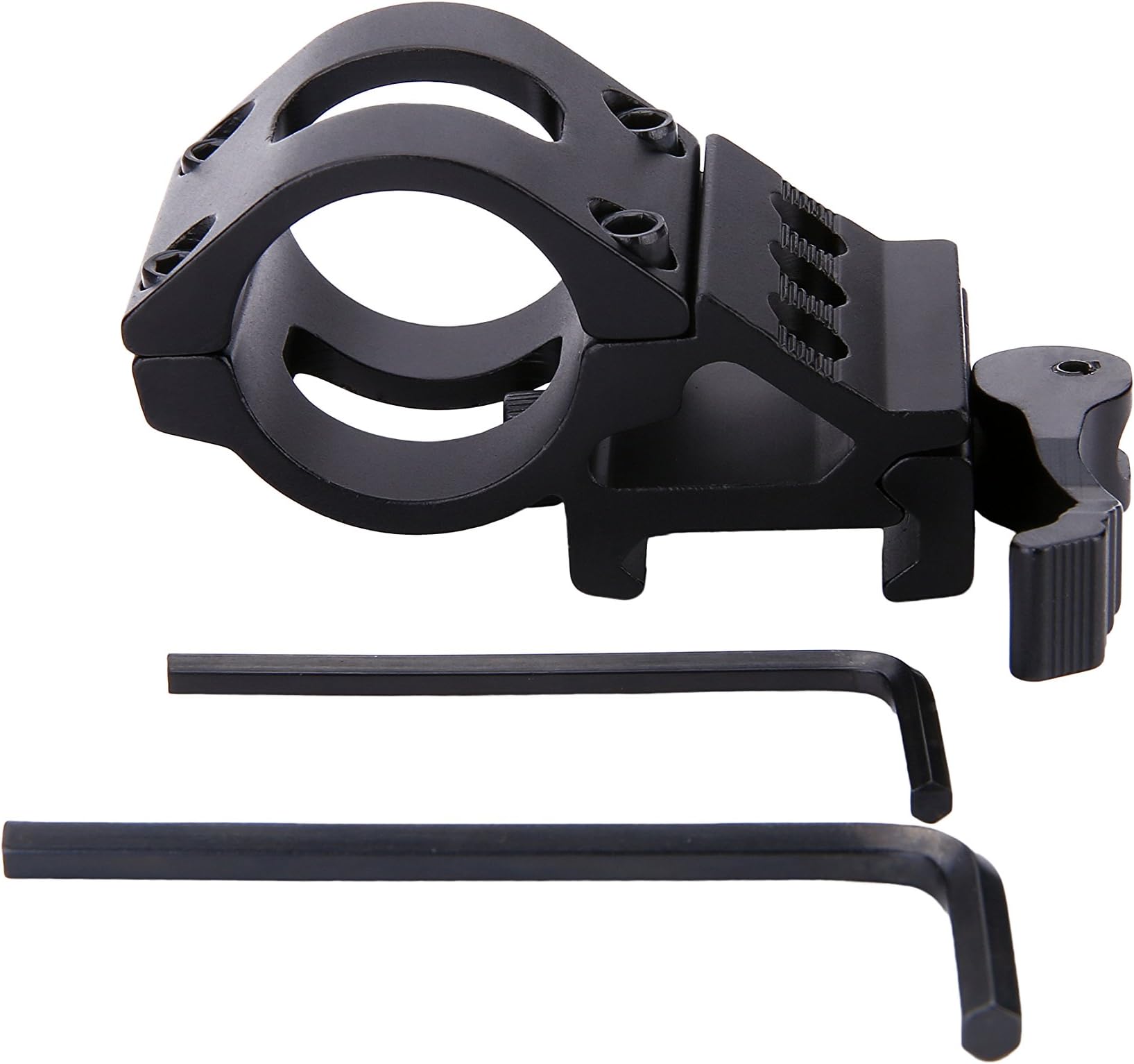 POVAST Quick Release Single Ring Mount for Flashlight 1-Inch Diameter