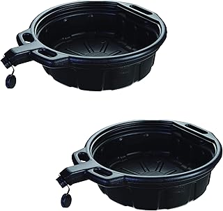 Sponsored Ad - Groz 4-1/4 Gallon Drain Pan | Waste Oil | HDPE Construction | Chemical & Solvent Resistant, 41960, Pack of 2