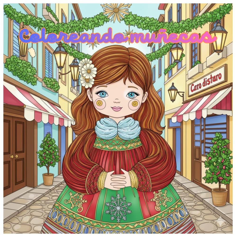Coloreando muñecas: Libro para colorear