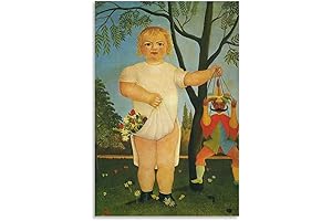 QINGYUAN Henri Rousseau Child with Push Puppet Poster
