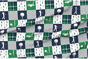 Exclusive Spoonflower golf fabric