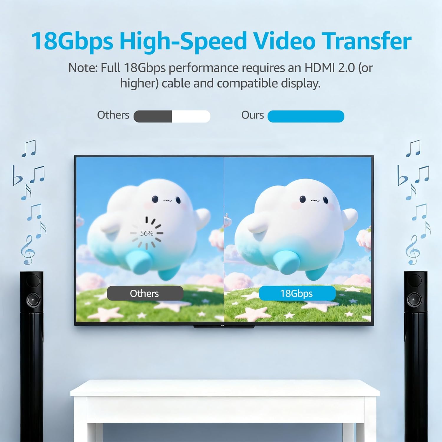 Switch 2 Dock HDMI Adapter – 4K@60Hz HDMI 2.0, 18 Gbps, USB 3.0, PD 100W USB C Charging, 3-in-1 Portable & Travel Mini TV Docking Station Compatible with Nintendo Switch 2/OLED/ 2017,Blue