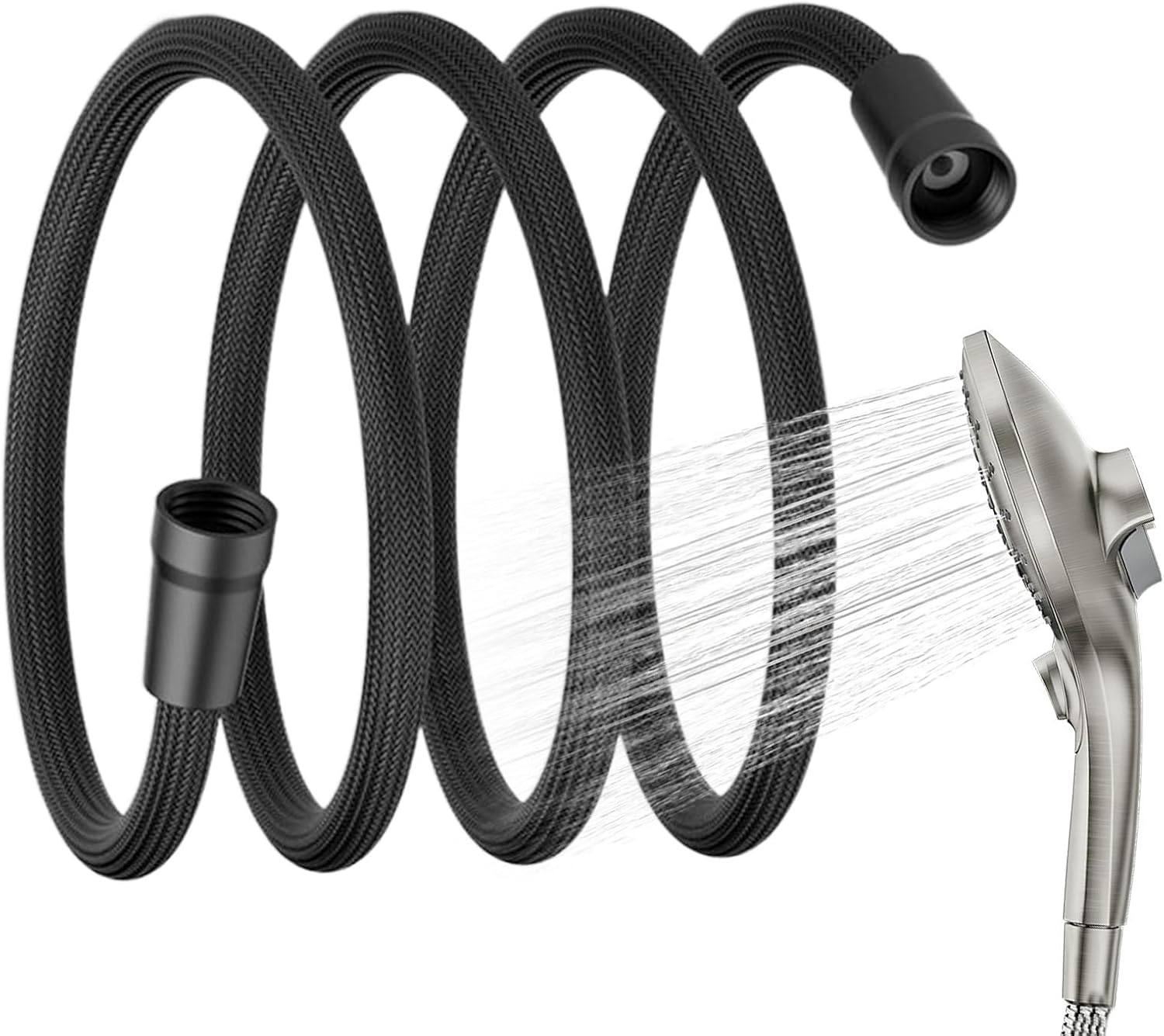 Detachable Shower Hose Replacement - Handheld Head Attachment, Nozzle RV | Bathroom Bathtub Kitchen Sink Use, Flexible Cleaning Applications
