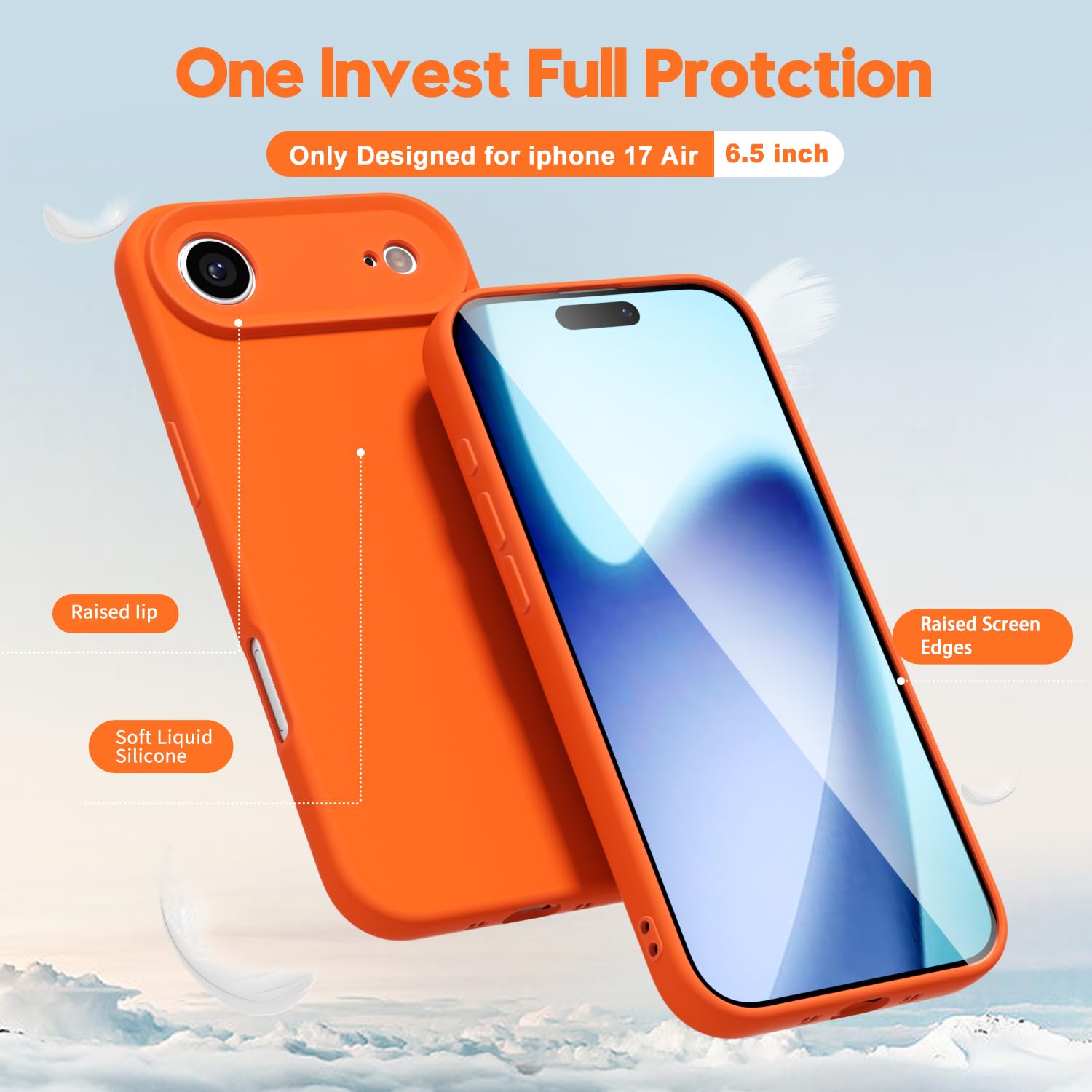 oakxco for iPhone 16 Pro Max Case Liquid Silicone, Soft Rubber Gel Elegant Aesthetic Basic Simple Cover, Cute Thin Slim TPU Matte Solid Color Plain Smooth Case for Women Girl, Light Pink — view 1702