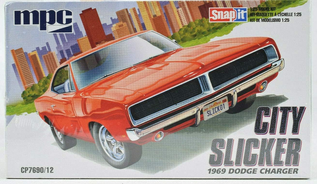 MPC/Premium Hobbies 1969 Dodge Charger 1:25 Snap Together Plastic Model Car Kit CP7690