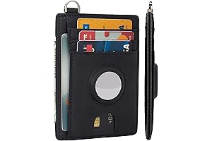 LinsCraft Minimalist AirTag Card Wallet for Men & Women