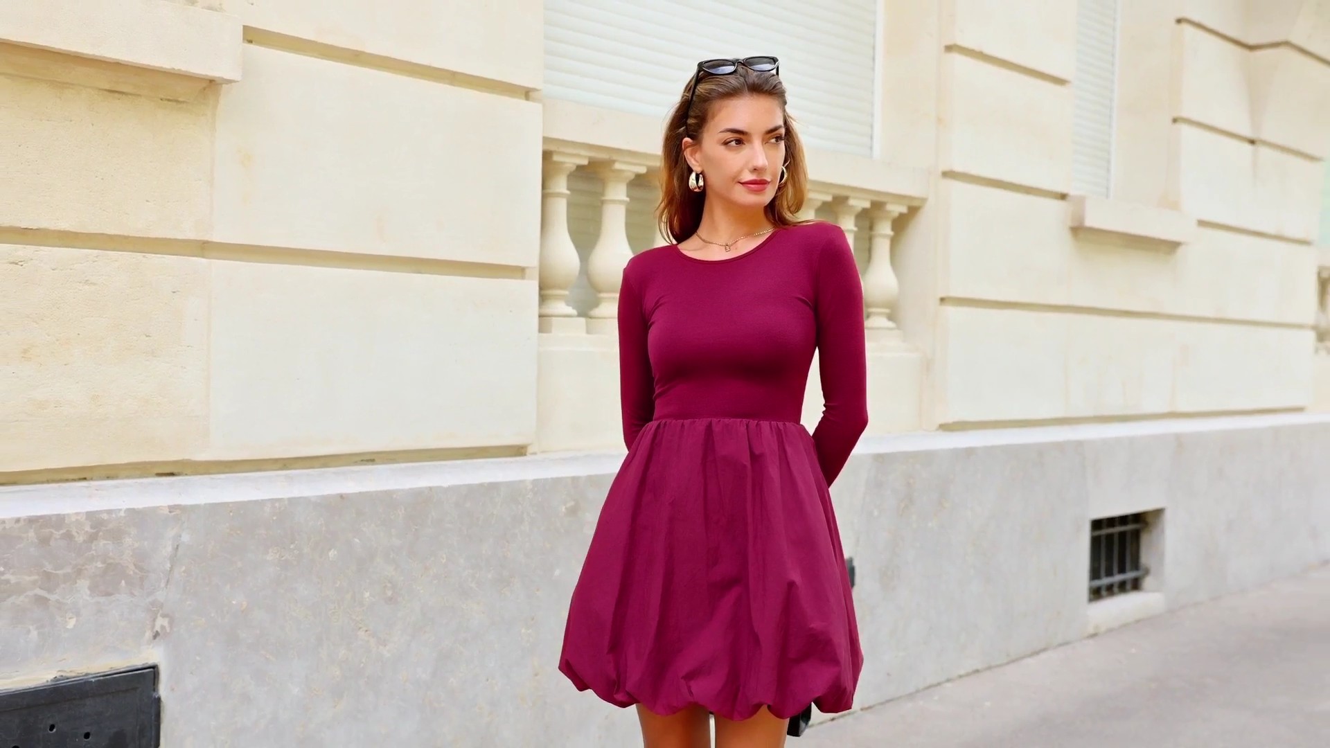 PRETTYGARDEN Fall Dresses for Women 2026 Casual Long Sleeve Bubble Cute Crew Neck A Line Mini Short Dress with Pockets (Apricot,Small) at Amazon Women's Clothing store PRETTYGARDEN Fall Dresses for Women 2026 Casual Long Sleeve Bubble Cute Crew Neck A Line Mini Short Dress with Pockets (Apricot,Small) at Amazon Women's Clothing store