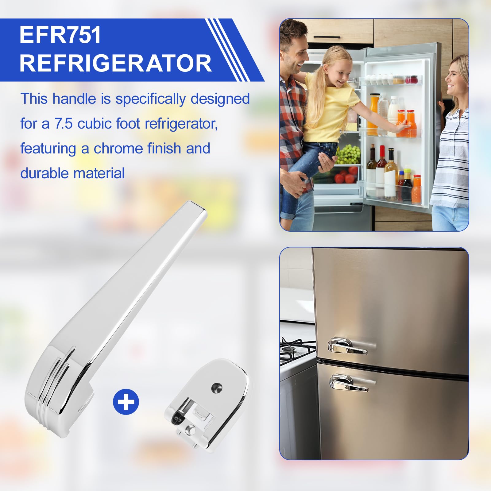 ousted Türgriff kompatibel mit Frigi.daire EFR751, 2 Stück